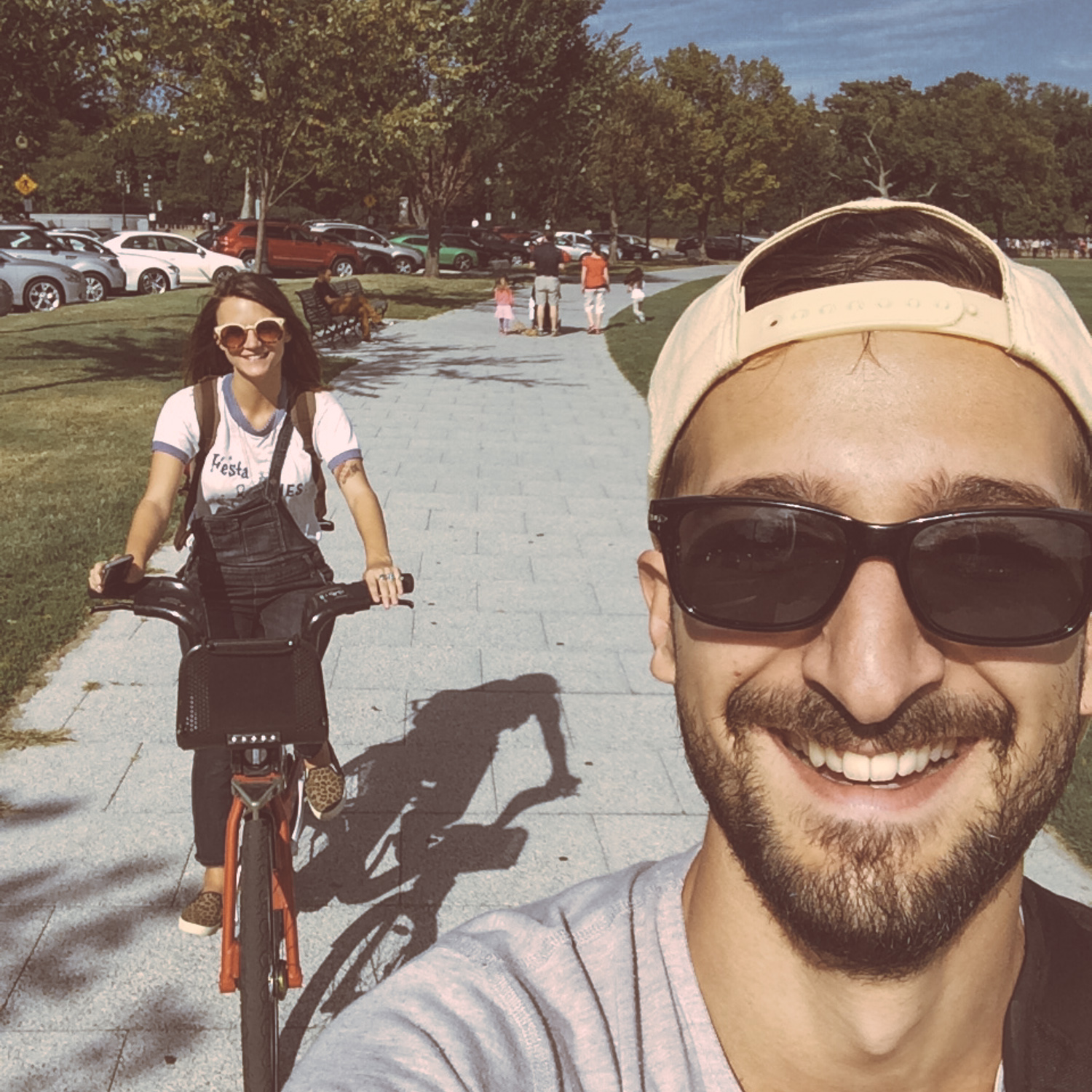 Dan and Toni on Bikes