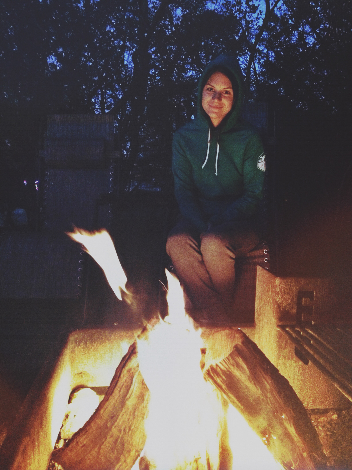 Toni at Campfire